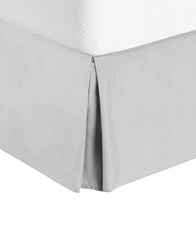 Nestl Bedding 14" Tailored Drop Premium Bedskirt, King - Light Gray