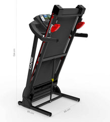 Care Fitness - Tapis de Course Connecté CT-5588-2 - Tapis de Marche Électrique Inclinable et Pliable - Jusqu'à 16km/h - 3 Niveaux d'Inclinaison - 12 Programmes - Kinomap