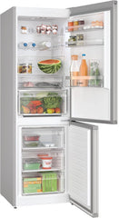 KGN367LDF- Série 4,Réfrigérateur combiné pose-libre,186 x 60 cm,Inox