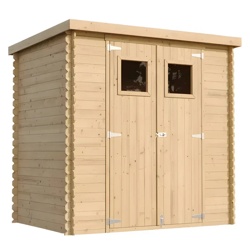 Abri de jardin en bois L204 x l142 x H200 cm / 2,22 m -