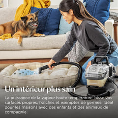 BISSELL SpotClean HydroSteam, Shampouineuse Canapé, Moteur Puissant de 1000W, Nettoyeur Vapeur avec Technologie HydroSteam, Nettoyeur pour Tapis, Moquettes, Meubles, Tissus, Voiture & Plus, 3689N