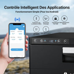 AAOBOSI 31L Tiroir Glaciere Electrique, Glaciere a Compression avec APP, Glaciere Caravane 12V/24V, -20℃ à 20℃ Glacière Électrique pour Voiture, Camion, Bateau, Camping-Car