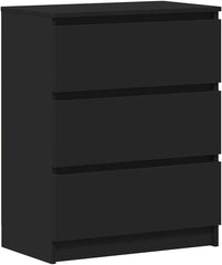 vidaXL Buffet, Meuble de Rangement avec Tiroir, Armoire de Rangement, Organisateur Salon Salle de Séjour Intérieur, Noir Bois d’Ingénierie