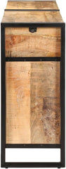 vidaXL Buffet Meuble de Rangement Armoire de Rangement avec 4 Tiroirs et 2 Compartiments Maison Intérieur 172x35x80 cm Bois de Manguier Massif