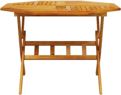 vidaXL Ensemble à Manger de Jardin Pliable 5 pcs Bois Massif d’Acacia, Ensemble de Salle à Manger d'extérieur, Meuble de Salle à Manger de Jardin, Table et chaises de Jardin