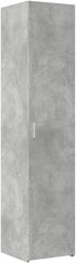 vidaXL Buffet Haut Gris béton 40x42,5x185 cm Bois d'ingénierie, Buffet, Armoire de Rangement, Panneau latéral, Armoire, Armoire latérale