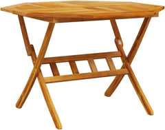 vidaXL Ensemble à Manger de Jardin Pliable 5 pcs Bois Massif d’Acacia, Ensemble de Salle à Manger d'extérieur, Meuble de Salle à Manger de Jardin, Table et chaises de Jardin