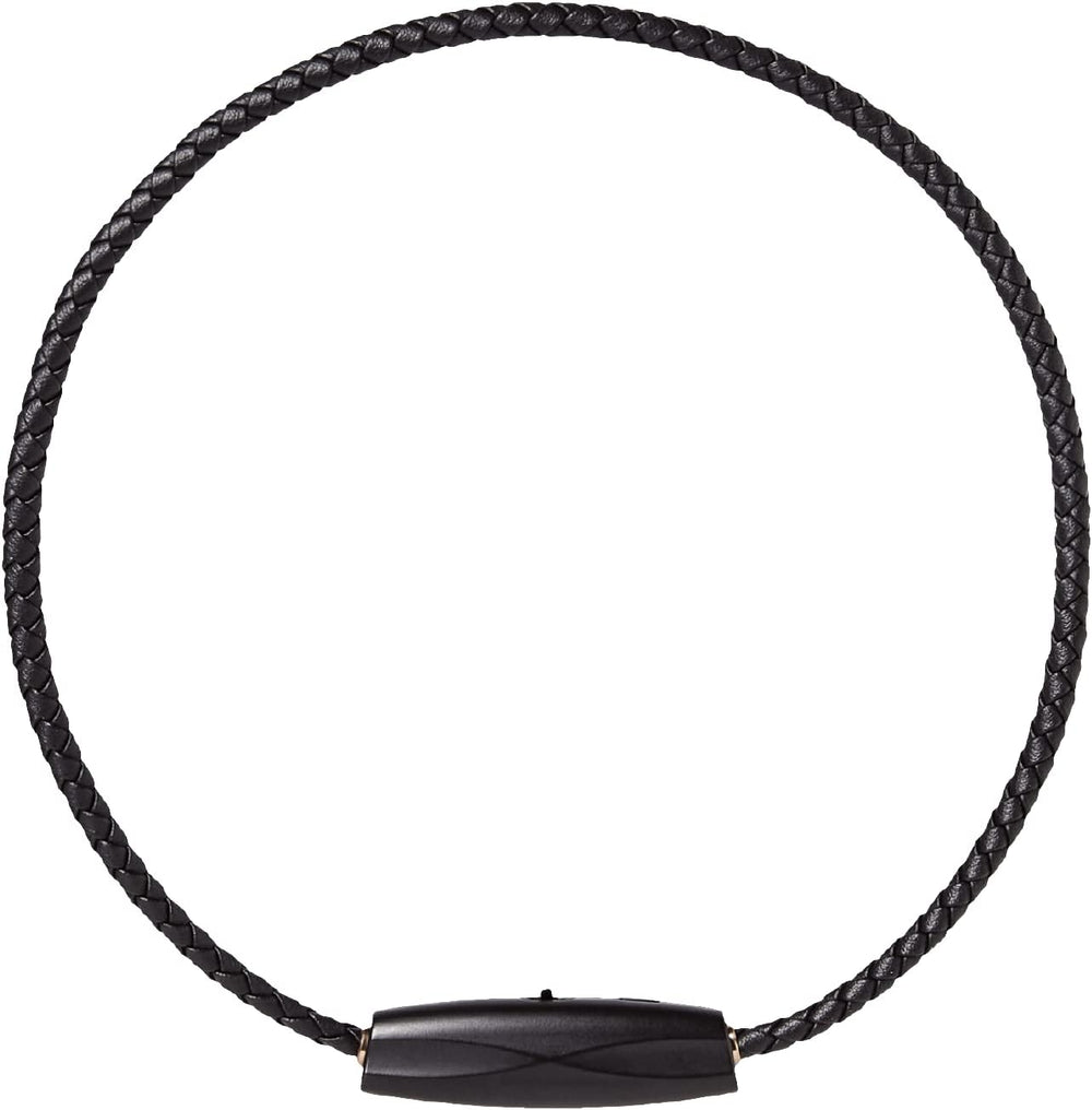 Airvida M1 Purificateur d'air ionique portable (Noir) | Collier en titane (50cm) | Rechargeable par USB | Pour le quotidien et en voyage