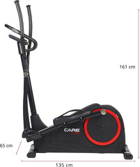 Care Fitness - Vélo Elliptique Motorisé CE-685-24 Niveaux de Difficulté - 24 Programmes - Compteur Écran LCD - Port USB - Porte Tablette - Compatible Application Kinomap