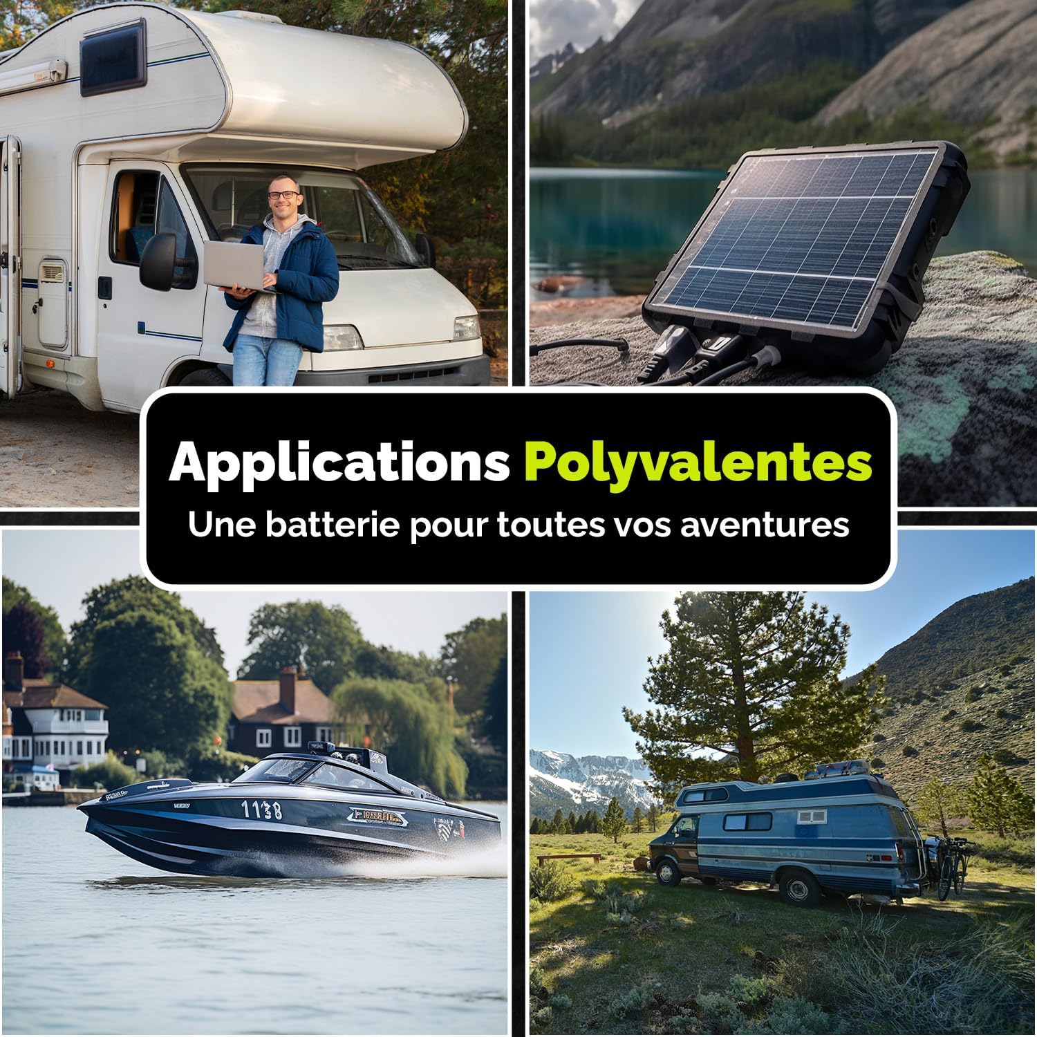 Batterie AGM 12v 100Ah Electronicx Caravan Edition batterie solaire 12v accumulateur 12v batteries solaires alimentation batterie 12v agm caravane batterie camping car batterie gel 12v accumulateur