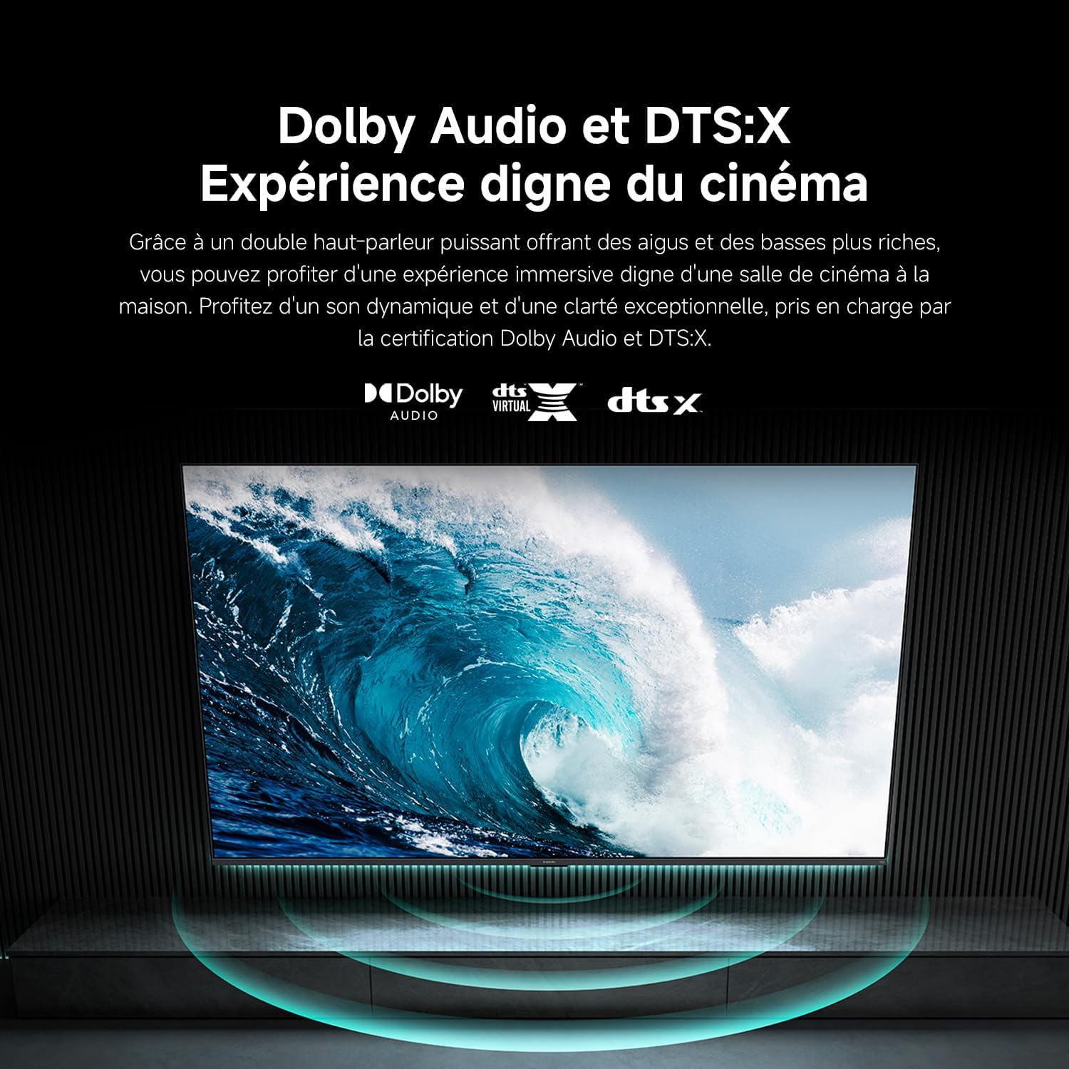 Xiaomi TV F 50 127 cm (50 Pouces) 4K UHD Smart TV Fire TV Contrôle Vocal Alexa HDR10 MEMC Mode Game Boost 120Hz 2Go+32Go Compatible avec AirPlay