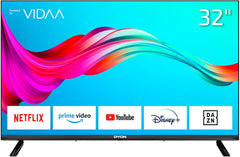 DYON Smart 32 VX Téléviseur 80 cm (32 pouces) (HD Smart TV, HD Triple Tuner (DVB-C/-S2/-T2), App Store, Prime Video, Netflix, YouTube, DAZN, +), Noir