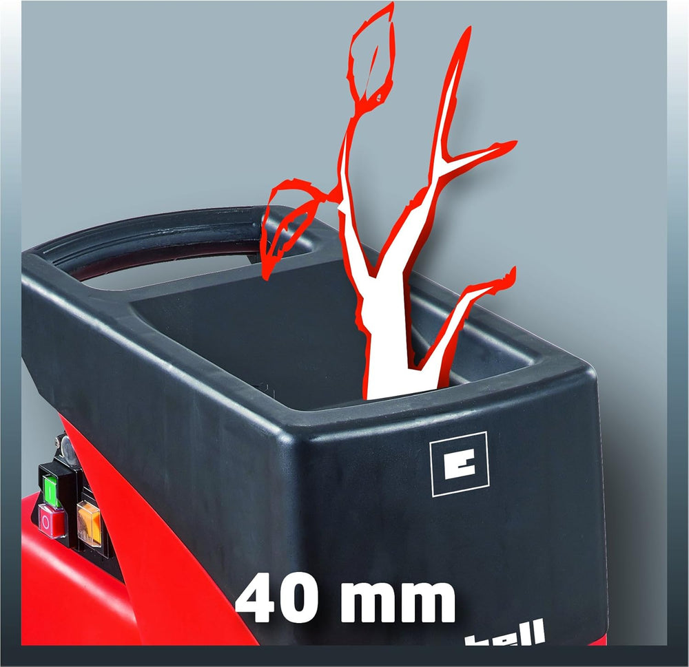 Einhell Broyeur de végétaux silencieux GC-RS 2540 (2000 W, Régime 40 trs/min, sac de ramassage de déchets 50L) Livré avec un sac