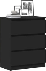 vidaXL Buffet, Meuble de Rangement avec Tiroir, Armoire de Rangement, Organisateur Salon Salle de Séjour Intérieur, Noir Bois d’Ingénierie