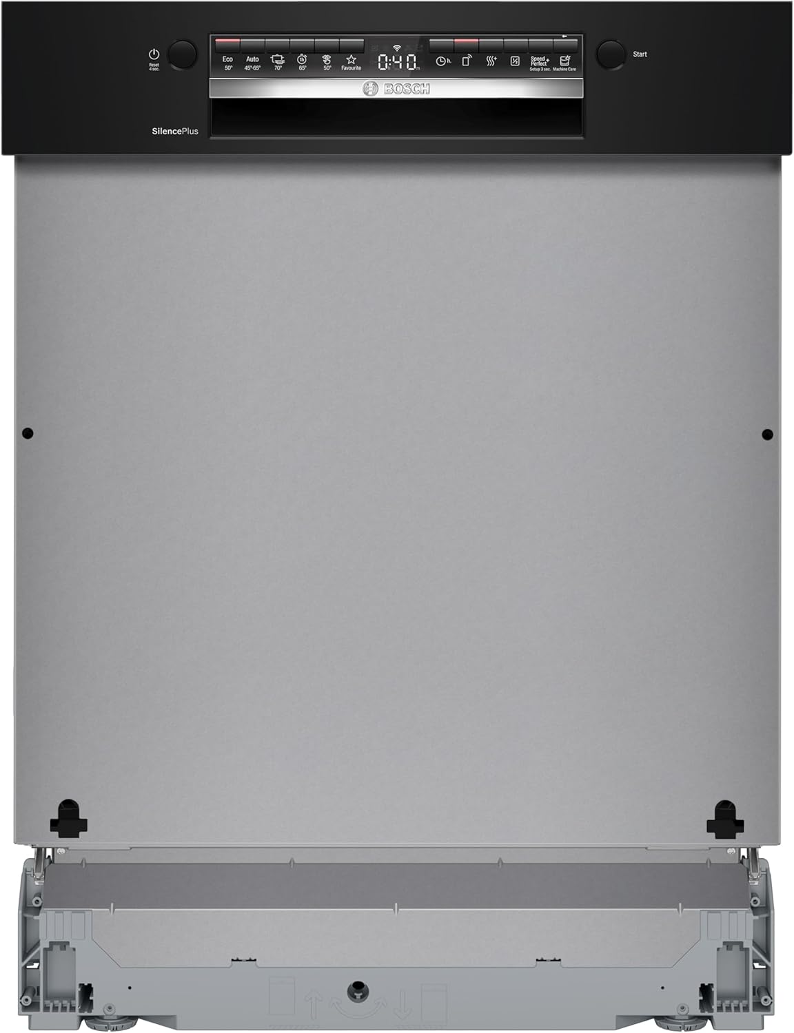 Bosch SMI4HCB19E, Série 4, Lave-vaisselle encastrable, 60cm, 14 couverts, Silence Plus 42 dB, Bandeau noir