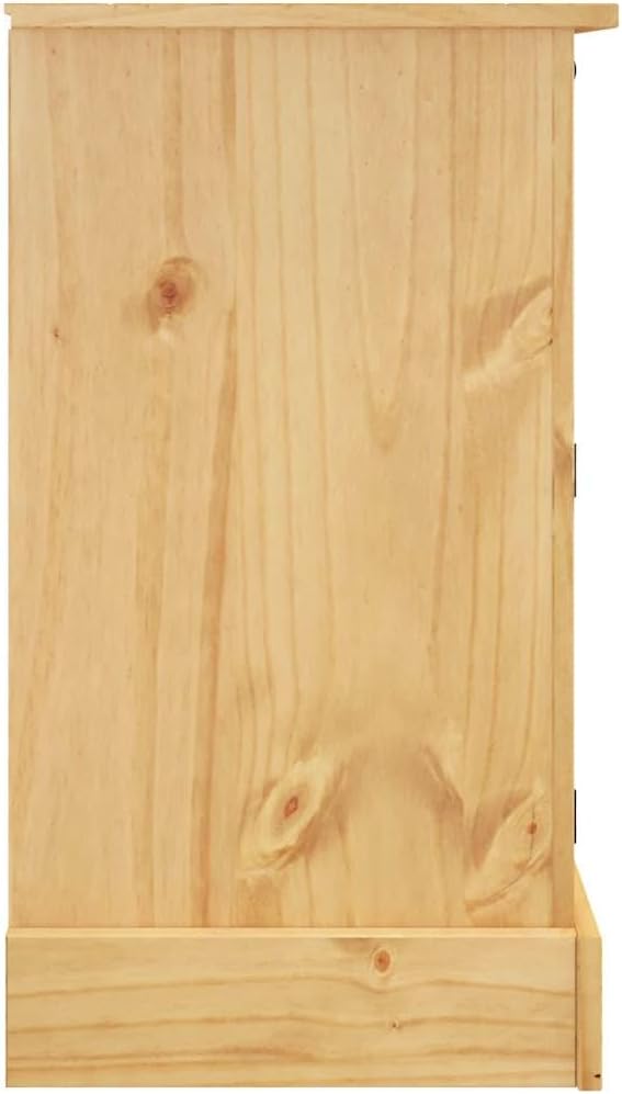 vidaXL Buffet Corona Marron 112x44x78 cm Bois Massif pin Mexicain, Meuble de Rangement, Meuble de Rangement de Cuisine, Meuble de Rangement de Salon