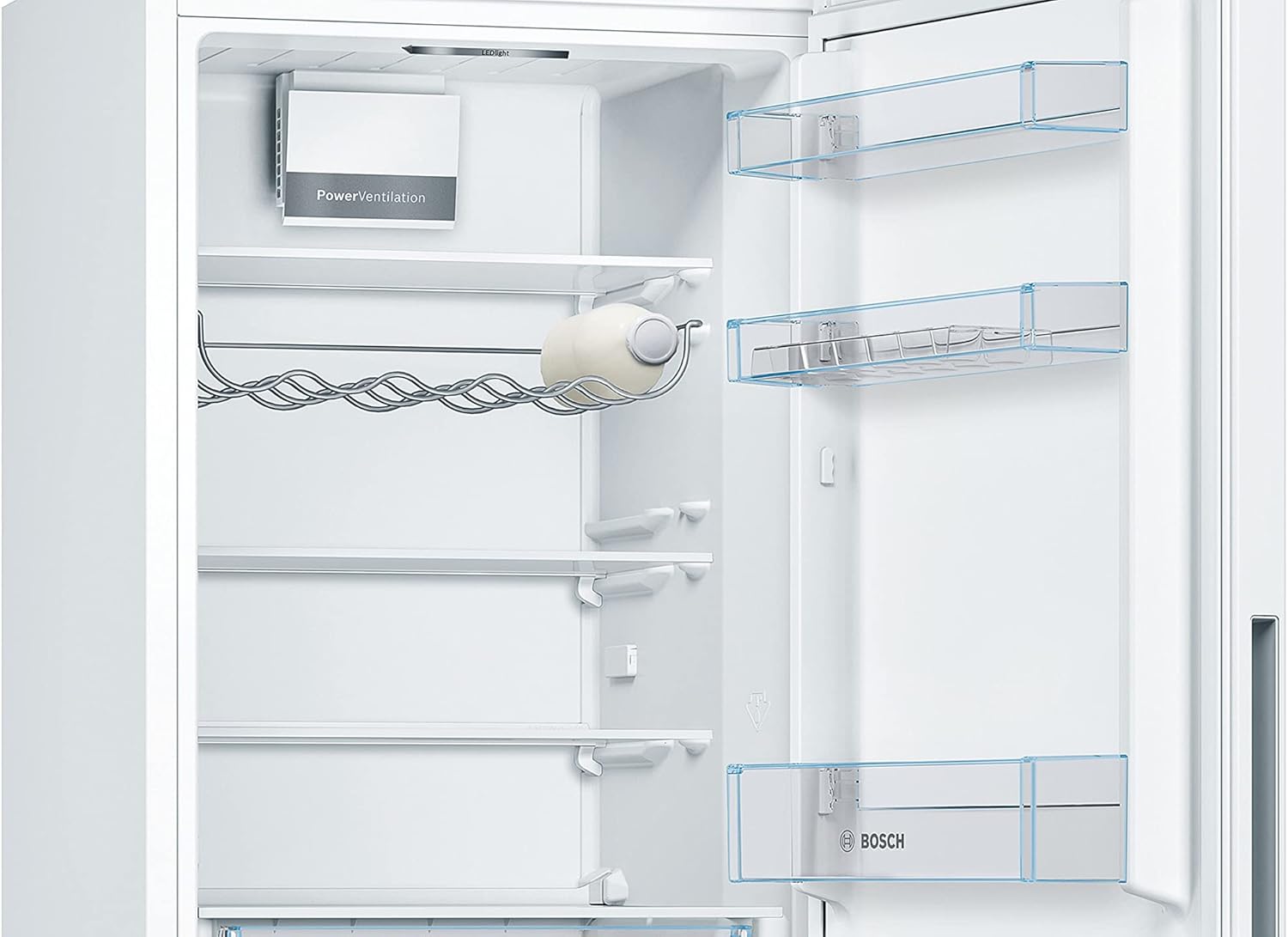 Bosch KGV36VWEAS Série 4, Réfrigérateur combiné pose-libre - 308 L - H 186 X L 60 cm - Blanc