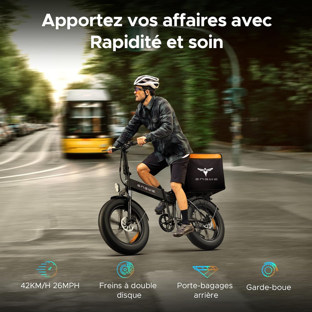 EP-2 Pro Vlo lectrique Pliable 20 脳 4.0 Fat Bike Electrique 7 Vitesses avec Batterie Amovible 48V 13Ah Autonomie 120km Tout-Terrain & VTT & Plage & Neige -