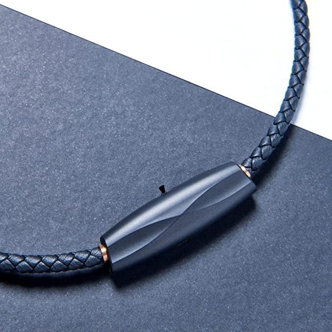 Airvida M1 Purificateur d'air ionique portable (Noir) | Collier en titane (50cm) | Rechargeable par USB | Pour le quotidien et en voyage