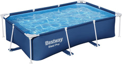 Steel Pro Piscine Hors Sol Rectangulaire 2,59 m X 1,70 m X 61 cm,Bleu