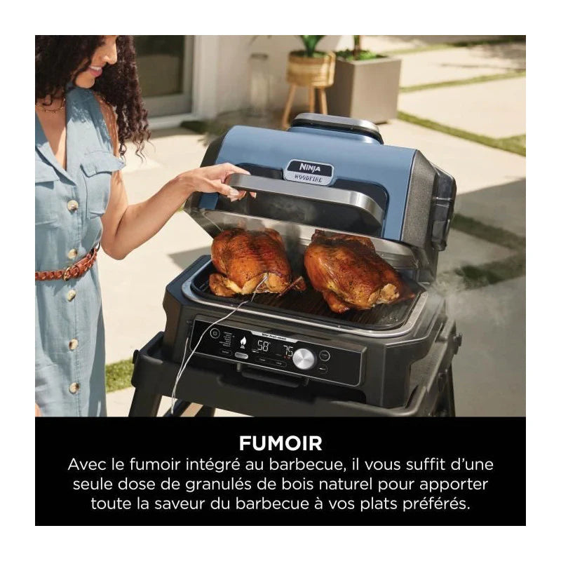 Barbecue électrique Avec Fumoir Et Thermosonde - - Woodfire Pro Connect Xl - Og901eu - Granulés Woodfire -