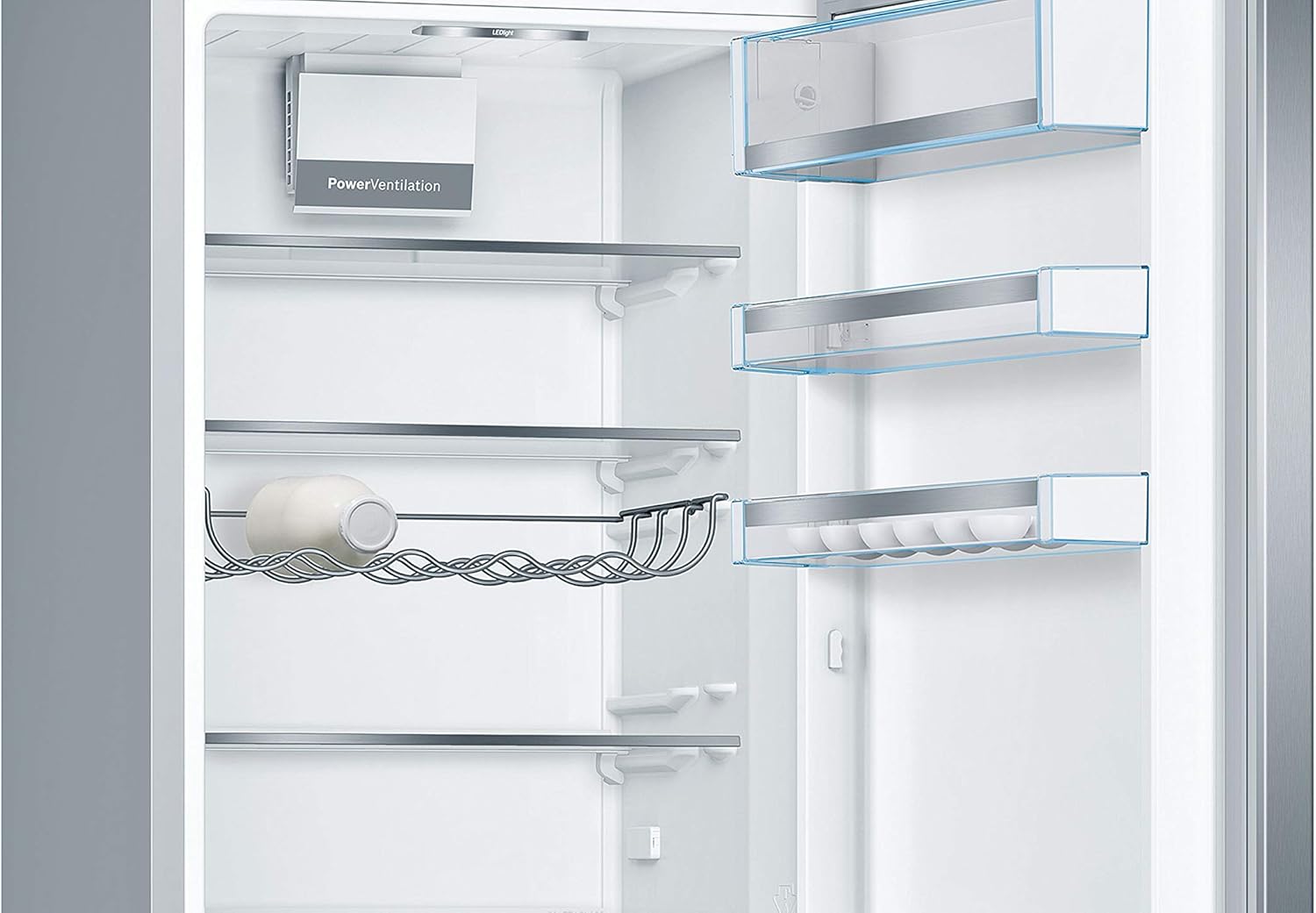 Bosch KGE398IBP - Série 6, Réfrigérateur combiné pose-libre, 201 x 60 cm, Inox anti trace de doigts