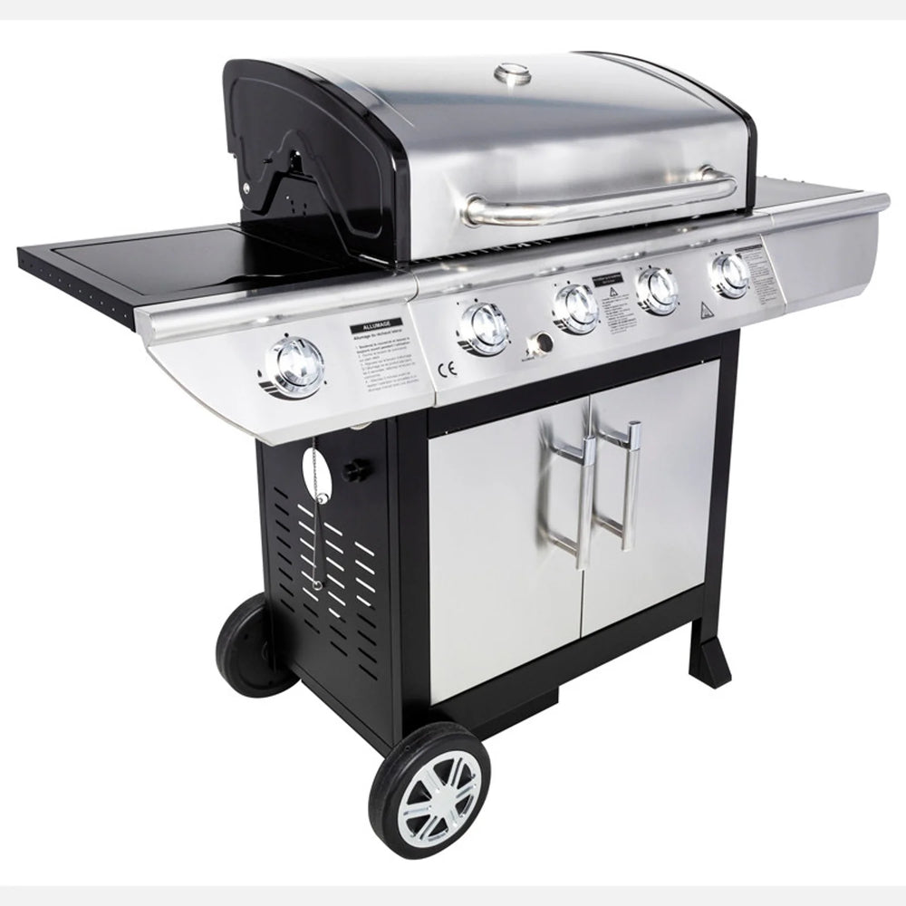 Barbecue au gaz BRISBANE - 4 br没leurs 14kW + rchaud Somagic -