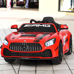 Voiture Sport Electrique 12 V pour Enfants Vitesse Max.: 5 km/h Tlcommande 2.4G MP3 Effets Sonores Lumineux Rouge -