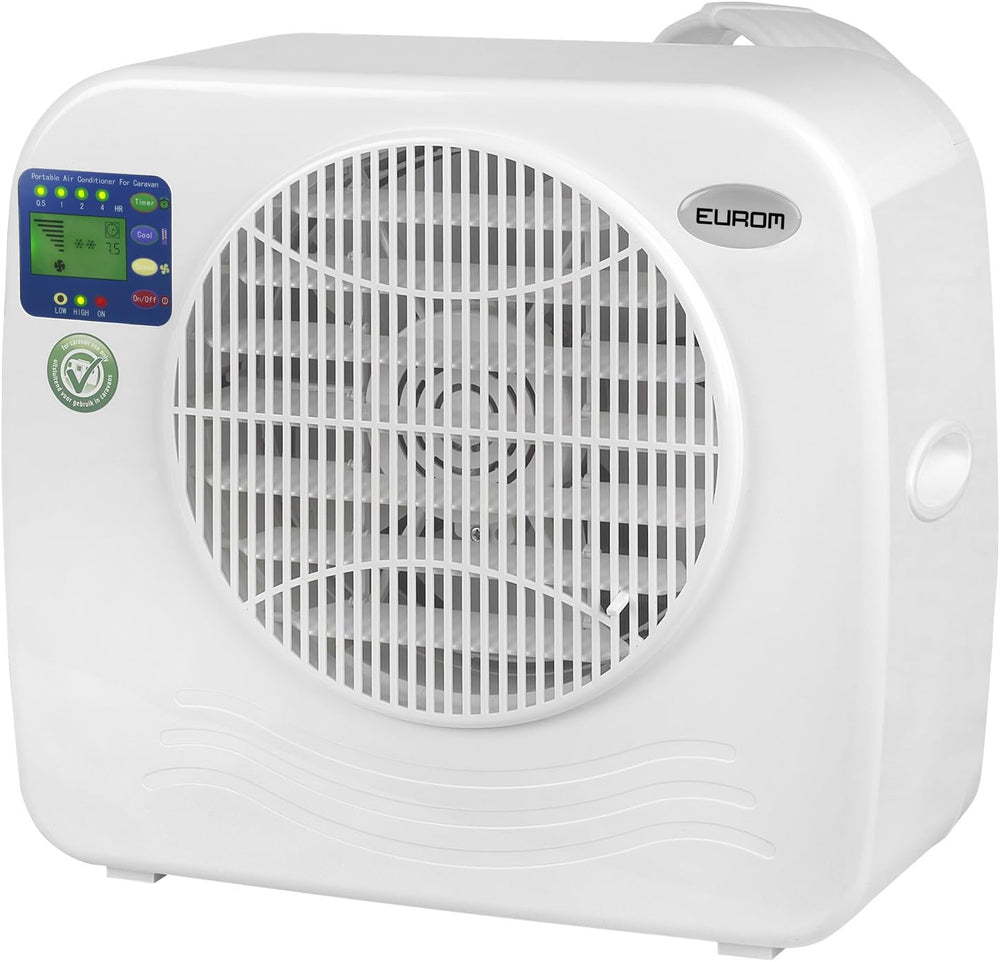 EUROM Split Climatiseur AC2401 pour caravane camping-car bateau bus camping-car caravane mobil-home | Climatiseur mobile avec 2400 BTU | Modèle amélioré du légendaire climatiseur AC2400