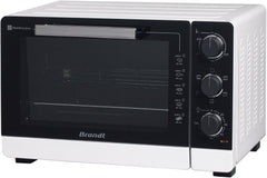 BRANDT - FC405MW - Mini four posable et compact 2100 W – Capacité 40L - Multifonction avec 5 modes de cuisson - Cuisson homogène - Double vitrage – Blanc