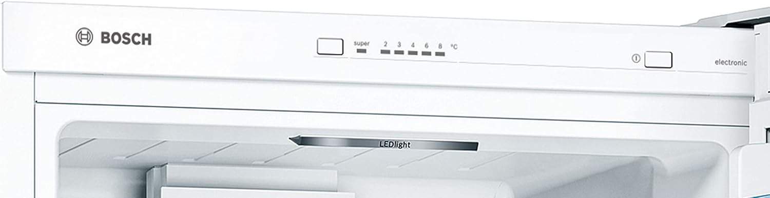 Bosch KGV36VWEAS Série 4, Réfrigérateur combiné pose-libre - 308 L - H 186 X L 60 cm - Blanc