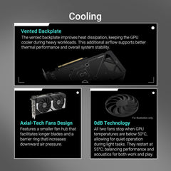 Asus Dual NVIDIA GeForce RTX 5060 Ti 16GB GDDR7 OC Edition – Carte Graphique (PCIe 5.0 DLSS 4 HDMI 2.1b DisplayPort 2.1b 2.5-Slot Ventilateurs axiaux Technologie 0dB Dual BIOS)
