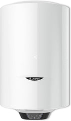 Ariston PRO1 ECO 80L - Chauffe-eau Electrique Vertical Mural Ø450 mm - Intelligent Fonction ECO - Classe B - Conçu et fabriqué pour être installé en France