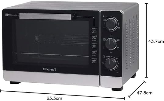BRANDT - FC405MW - Mini four posable et compact 2100 W – Capacité 40L - Multifonction avec 5 modes de cuisson - Cuisson homogène - Double vitrage – Blanc