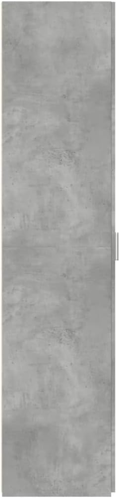 vidaXL Buffet Haut Gris béton 40x42,5x185 cm Bois d'ingénierie, Buffet, Armoire de Rangement, Panneau latéral, Armoire, Armoire latérale
