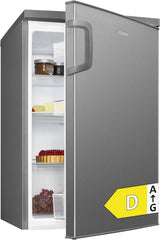 Bomann Réfrigérateur 133L inox VS2195-1-inox, Capacité nette : 133 litres, Éclairage intérieur à DEL, Contrôle de la température en continu, 3 clayettes en verre