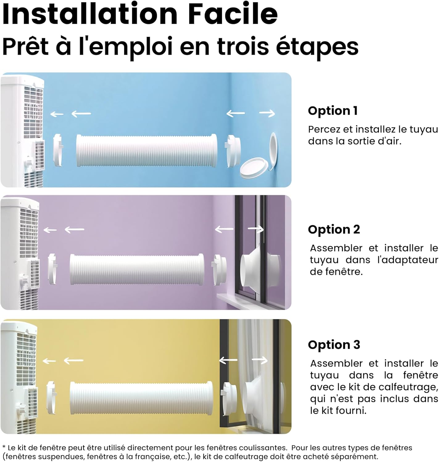 COMFEE' Climatiseur Mobile 9000 BTU/h 2,6kW, Contrôle APP, 3 Modes, 3 Vitesses de ventilation, Dimensions compactes, Pour pièces de 33㎡, Breezy Cool 2.6, Fonctionne avec Alexa
