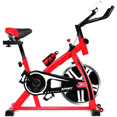 Vlo d'Exercice Intrieur avec Volant d'Inertie 8 KG Silencieux Bouilloire Porte-gobelet Ecran LCD Selle et Huidon Rglables -