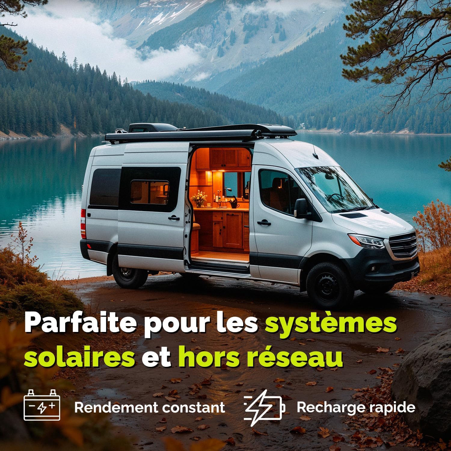 Batterie AGM 12v 100Ah Electronicx Caravan Edition batterie solaire 12v accumulateur 12v batteries solaires alimentation batterie 12v agm caravane batterie camping car batterie gel 12v accumulateur