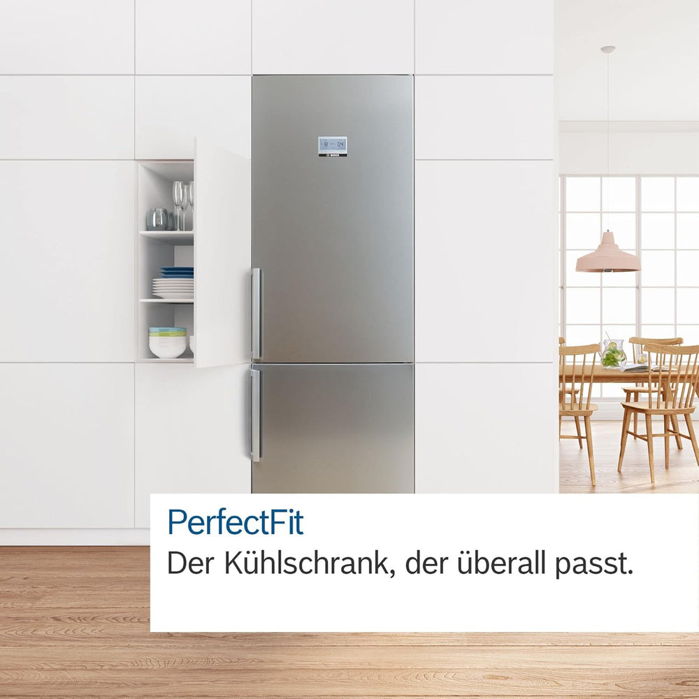 KGN367LDF- Série 4,Réfrigérateur combiné pose-libre,186 x 60 cm,Inox