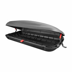 Baule tetto auto in polipropilene Linea Carbon - h37,5x169x79 cm -