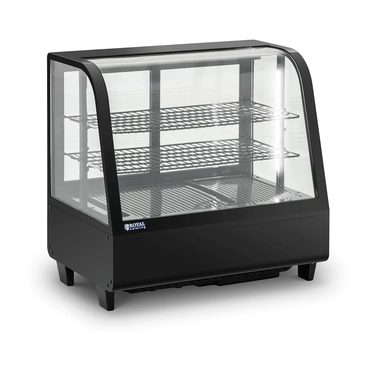 Vitrine réfrigérée 100 litres 3 niveaux plastique verre trempé noir 14_0005388 -