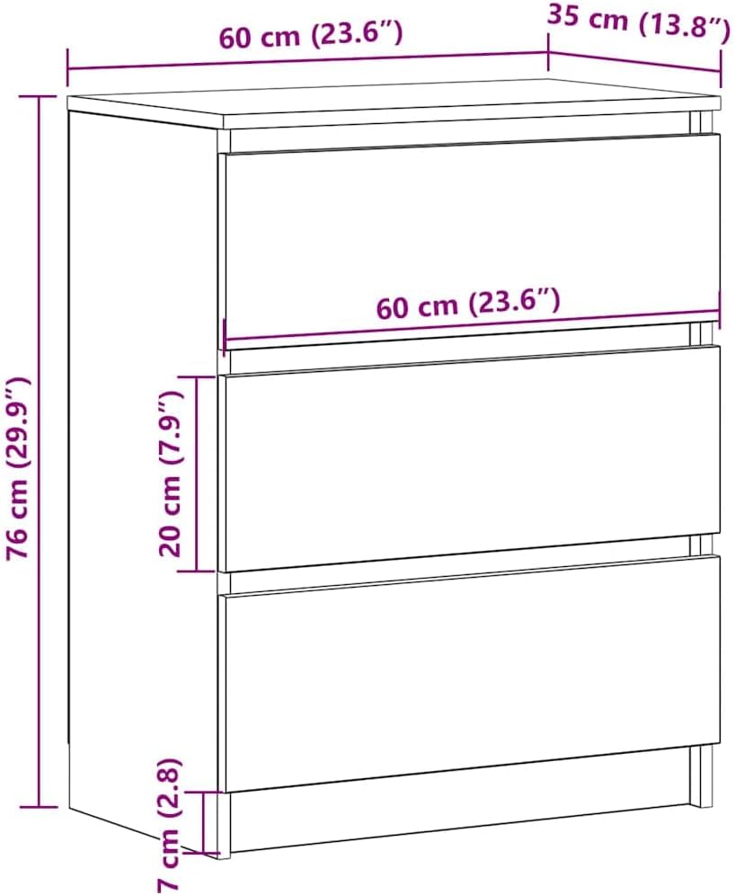 vidaXL Buffet, Meuble de Rangement avec Tiroir, Armoire de Rangement, Organisateur Salon Salle de Séjour Intérieur, Noir Bois d’Ingénierie