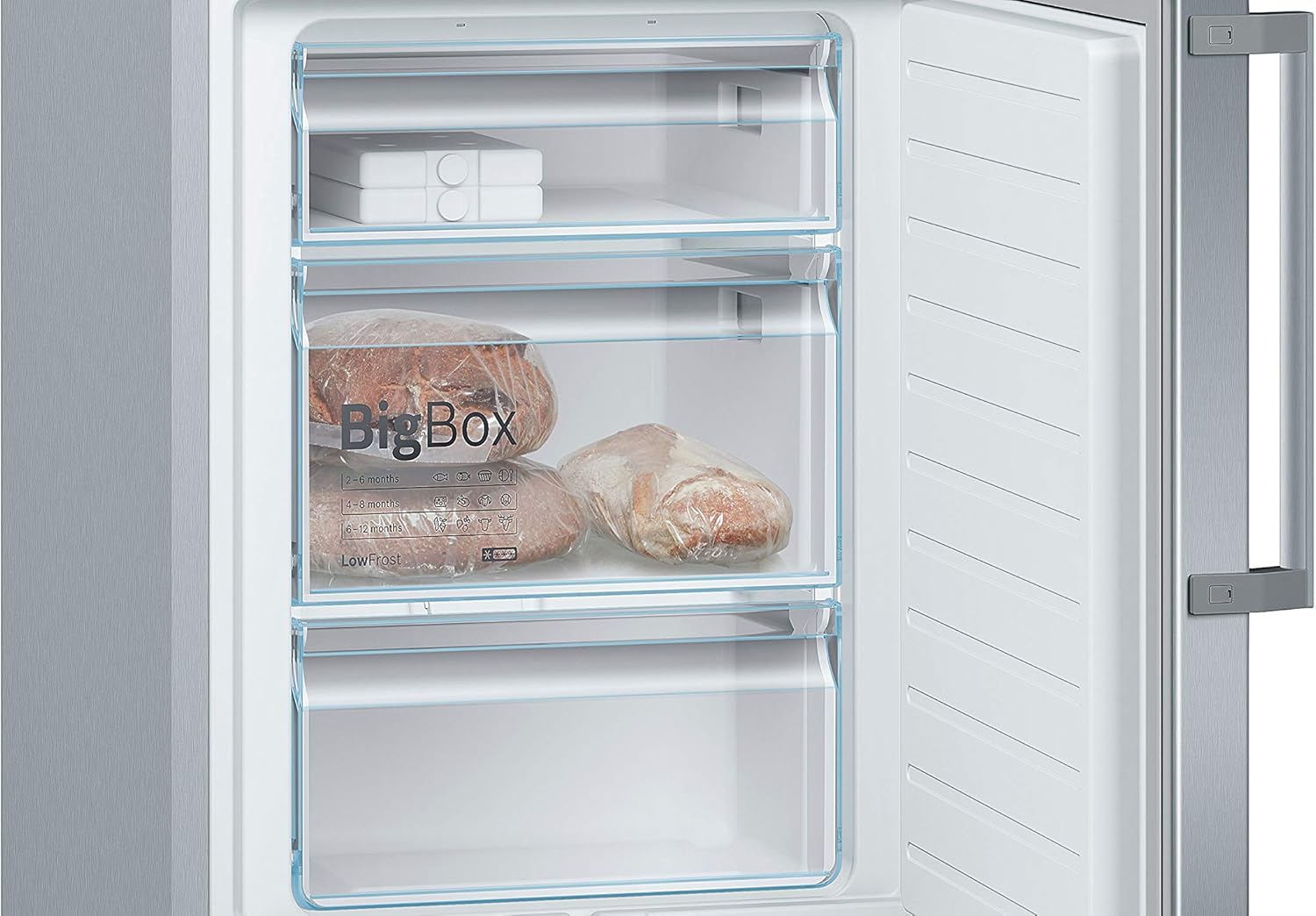 Bosch KGE398IBP - Série 6, Réfrigérateur combiné pose-libre, 201 x 60 cm, Inox anti trace de doigts