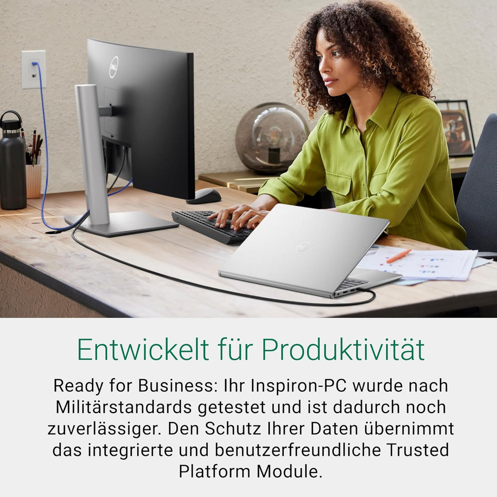 Dell Inspiron 16 PC Portable 2-en-1 écran 16" FHD+ (1920 x 1200) Intel Core Ultra 5 Series 1 Graphique Intel 16 Go RAM 512 Go SSD Windows 11 Home Clavier AZERTY rétroéclairé Bleu
