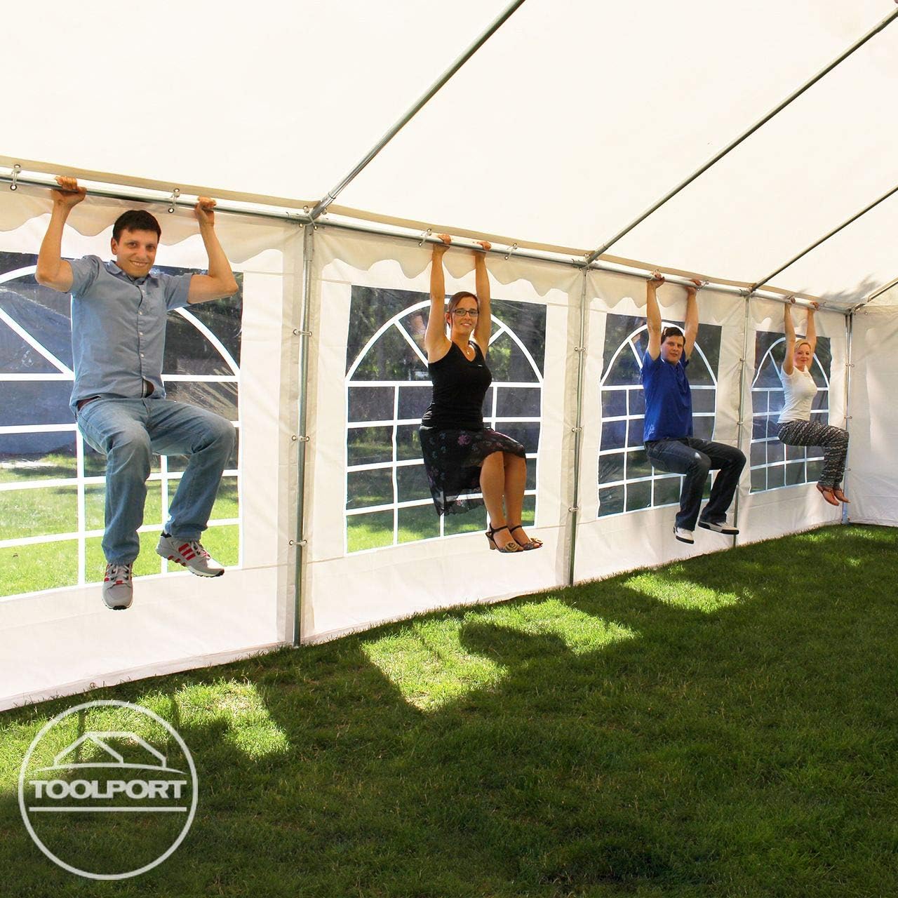 3x6 m Tente de réception/Barnum Blanc Toile de Haute qualité PVC 700 N