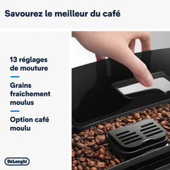 De'Longhi Magnifica S Machine a Café Grain ECAM22.110.B, Machine Expresso et Cappuccino, 1.8L, Noir [Exclusif Amazon]