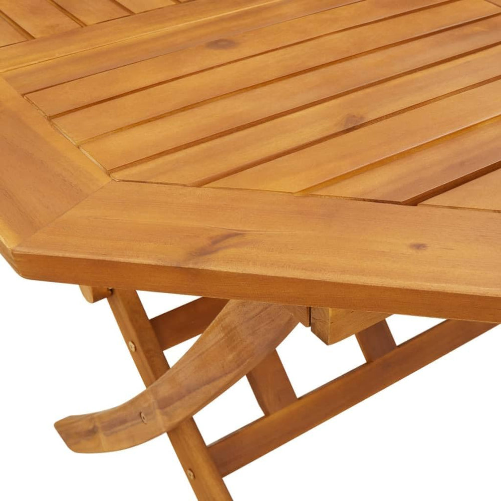 vidaXL Ensemble à Manger de Jardin Pliable 5 pcs Bois Massif d’Acacia, Ensemble de Salle à Manger d'extérieur, Meuble de Salle à Manger de Jardin, Table et chaises de Jardin