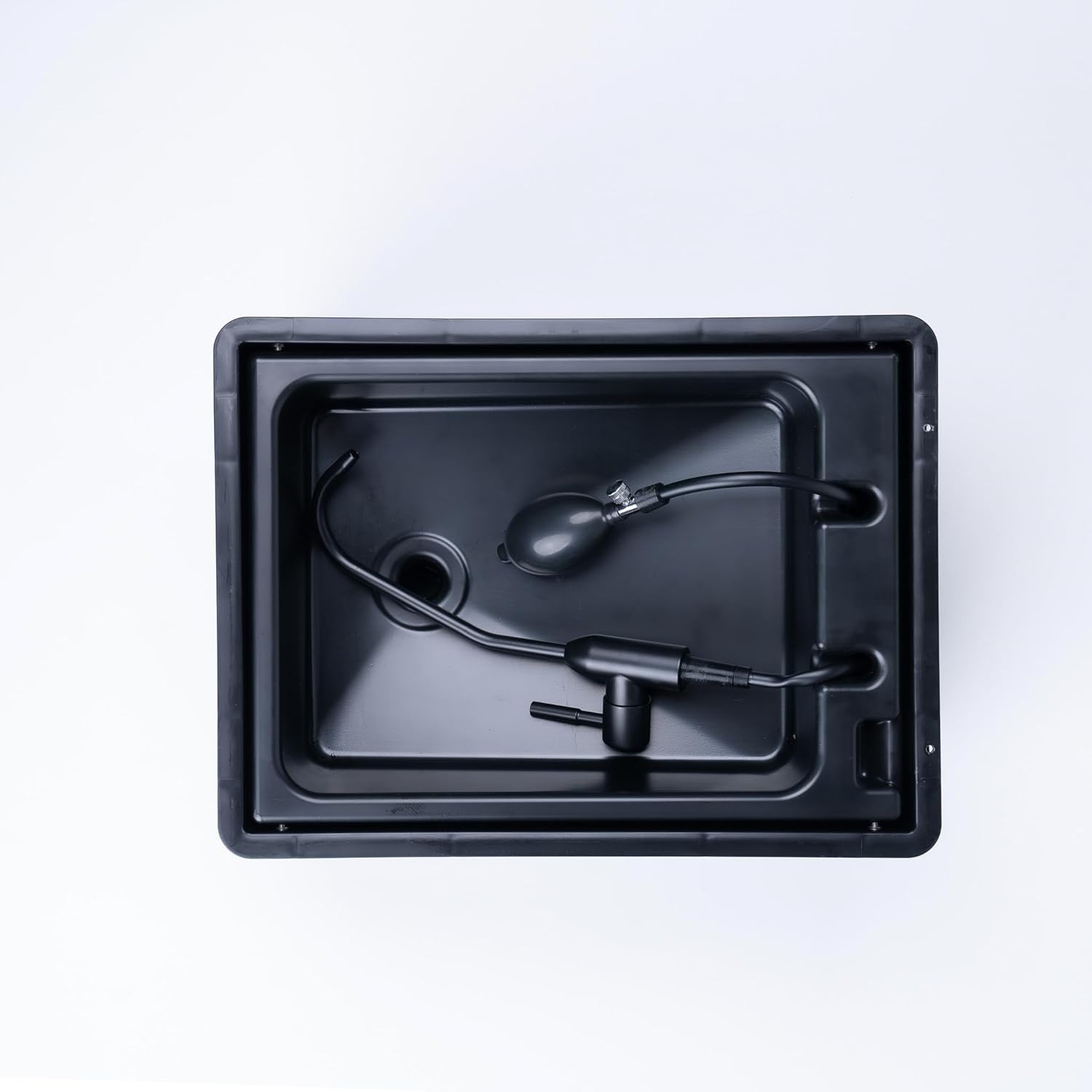 - Wash: Lavabo Mobile avec Pompe à Main - vier Camping Car,Van,Camping,Jardin | vier avec Bac,Robinet en Plastique,Noir -