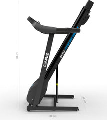 Care Fitness - Tapis de Course connecté -Pliable-Vitesse maximale 14 Km/h- Tapis de Marche Électrique Inclinable et Pliable - 12 programmes d’entraînements -3 inclinaisons